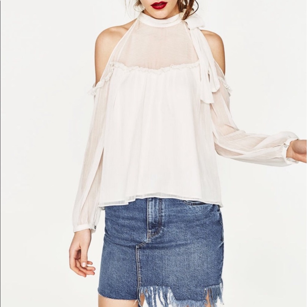 ZARA OFF THE SHOULDER